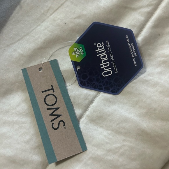 Brielle Light Gold Metallic Leather TOMS Flats - Picture 5 of 9